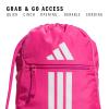 imageadidas Alliance Sackpack Drawstring Backpack Lightweight Small Gym Bag for Women and Men BlackGold MetallicBlack One SizeTeam Shock Pink 2White
