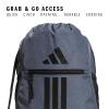 imageadidas Alliance Sackpack Drawstring Backpack Lightweight Small Gym Bag for Women and Men BlackGold MetallicBlack One SizeTwill Onix GreyBlack
