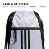 imageadidas Alliance Sackpack Drawstring Backpack Lightweight Small Gym Bag for Women and Men BlackGold MetallicBlack One SizeWhiteBlackBlack