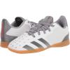 imageadidas Boys in Sala Predator Freak 4 Soccer ShoeWhiteIron MetallicSolar Red