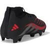 imageadidas Kids Club Predator Sock Firm Multi Ground Soccer CleatBlackGreyLucid Red