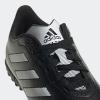 imageadidas UnisexChild Goletto VII Turf Soccer ShoeBlackWhiteMetallic