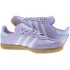 imageadidas UnisexKids Samba Classic Leather Soccer ShoeSilver DawnCrystal WhiteSemi Flash Aquapurple