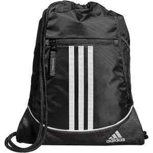 imageadidas Alliance Sackpack Drawstring Backpack Lightweight Small Gym Bag for Women and Men BlackGold MetallicBlack One SizeBlack