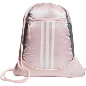 imageadidas Alliance Sackpack Drawstring Backpack Lightweight Small Gym Bag for Women and Men BlackGold MetallicBlack One SizeSandy PinkWhite