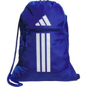 imageadidas Alliance Sackpack Drawstring Backpack Lightweight Small Gym Bag for Women and Men BlackGold MetallicBlack One SizeTeam Royal Blue