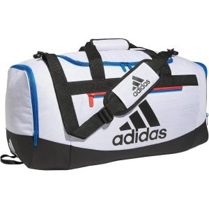 imageadidas Defender 4 Medium Duffel BagTwo Tone WhiteClear OnixBright Royal BlueBlack