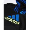 imageadidas Boys Active Sport Athletic Pullover Hooded SweatshirtBlackBlue