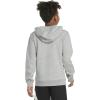 imageadidas Boys Active Sport Athletic Pullover Hooded SweatshirtHeather Grey Blue Bos