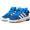 imageadidas Girls Racer TR21 Tennis SneakersBlue RushWhiteDark Blue Cross Strap