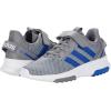 imageadidas Girls Racer TR21 Tennis SneakersGreyTeam Royal BlueHalo Silver Cross Strap