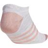 imageadidas Kids No Show Socks 6Pack  Superlite Breathable Youth Ankle SocksCool Light HeatherWhiteBlack Shiny NylonGirls