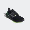 imageadidas Mens Ultraboost 22 Heatrdy Running ShoesBlackIron MetallicBeam Green