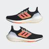imageadidas Mens Ultraboost 22 Heatrdy Running ShoesBlackTurboFlash Orange