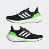imageadidas Mens Ultraboost 22 Heatrdy Running ShoesBlackWhiteSolar Green
