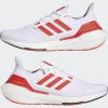 imageadidas Mens Ultraboost 22 Heatrdy Running ShoesCloud WhiteVivid RedBeam Yellow