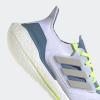 imageadidas Mens Ultraboost 22 Heatrdy Running ShoesWhiteMetal GreyLinen Green