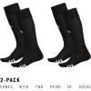 imageadidas Rivalry Soccer Socks 2Pack OverTheCalf Athletic Fit for Men ampamp WomenBlackWhite