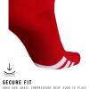 imageadidas Rivalry Soccer Socks 2Pack OverTheCalf Athletic Fit for Men ampamp WomenPower RedWhite