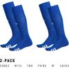 imageadidas Rivalry Soccer Socks 2Pack OverTheCalf Athletic Fit for Men ampamp WomenRoyal BlueWhite