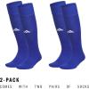 imageadidas Rivalry Soccer Socks 2Pack OverTheCalf Athletic Fit for Men ampamp WomenRoyal BlueWhite20