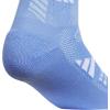 imageadidas Unisex Kids Quarter Ankle Socks for Boys and Girls Youth 6Pack Athletic Cushioned and ComfortableBlue FusionWhiteGlow BlueGraphic