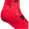 imageadidas Unisex Kids Quarter Ankle Socks for Boys and Girls Youth 6Pack Athletic Cushioned and ComfortablePure Ruby RedBlackWhiteGraphic