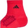 imageadidas Unisex Kids Quarter Ankle Socks for Boys and Girls Youth 6Pack Athletic Cushioned and ComfortablePure Ruby RedBlackWhiteGraphic