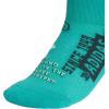 imageadidas Unisex Kids Quarter Ankle Socks for Boys and Girls Youth 6Pack Athletic Cushioned and ComfortablePure Teal GreenCool Light HeatherBlackGraphic