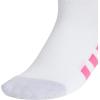 imageadidas Unisex Kids Quarter Ankle Socks for Boys and Girls Youth 6Pack Athletic Cushioned and ComfortableWhiteClear Onix GreyPulse Magenta PinkGirls
