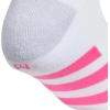 imageadidas Unisex Kids Quarter Ankle Socks for Boys and Girls Youth 6Pack Athletic Cushioned and ComfortableWhiteClear Onix GreyPulse Magenta PinkGirls
