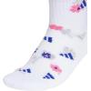 imageadidas Unisex Kids Quarter Ankle Socks for Boys and Girls Youth 6Pack Athletic Cushioned and ComfortableWhiteTeam Royal BluePink FusionGirls