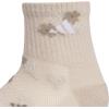 imageadidas Unisex Kids Quarter Ankle Socks for Boys and Girls Youth 6Pack Athletic Cushioned and ComfortableWonder BeigeCool Light HeatherWonder WhiteGirls