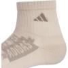 imageadidas Unisex Kids Quarter Ankle Socks for Boys and Girls Youth 6Pack Athletic Cushioned and ComfortableWonder BeigeWhiteEarth Strata BrownGraphic