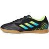imageadidas UnisexChild Copa Sense3 Indoor Sala Soccer ShoeBlackBright CyanTeam Solar Yellow