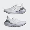 imageadidas UnisexChild Ultraboost 21 Running ShoesCrystal WhiteCrystal WhiteHazy Green