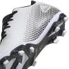 imageadidas UnisexChild X Ghosted3 Soccer ShoeWhiteBlackSilver