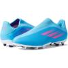 imageadidas UnisexChild X Speedflow3 Laceless Firm Ground Soccer ShoeSky RushTeam Shock PinkWhite