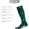 imageadidas Utility All Sport Socks for Men Women Youth Boys and Girls 1PackTeam Dark GreenLight Onix GreyWhite