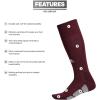 imageadidas Utility All Sport Socks for Men Women Youth Boys and Girls 1PackTeam MaroonLight Onix GreyWhite