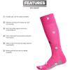 imageadidas Utility All Sport Socks for Men Women Youth Boys and Girls 1PackTeam Shock PinkLight Onix GreyBlack