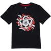 imageadidas Boys Short Sleeve Cotton Soccer Sports Ball Screen TShirt