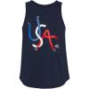 imageadidas Girls Sleeveless Curved Hem TankCollegiate Navy