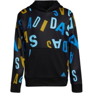 imageadidas Boys Active Sport Athletic Pullover Hooded SweatshirtBlack