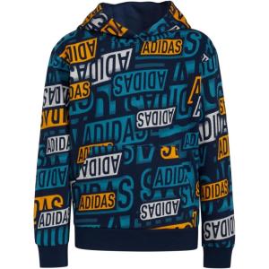 imageadidas Boys Active Sport Athletic Pullover Hooded SweatshirtCollegiate Navy