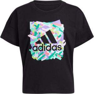 imageadidas Girls Plus Size Short Sleeve Tee TShirt Black XSmall