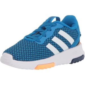 imageadidas Girls Racer TR21 Tennis SneakersBlue RushWhiteDark Blue