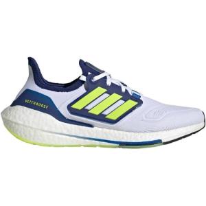 imageadidas Mens Ultraboost 22 Heatrdy Running ShoesCloud WhiteSolar YellowBlue
