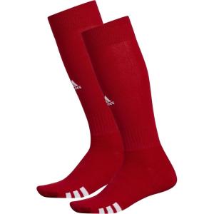imageadidas Rivalry Soccer Socks 2Pack OverTheCalf Athletic Fit for Men ampamp WomenPower RedWhite