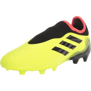imageadidas UnisexChild Copa Sense3 Firm Ground Soccer ShoeTeam Solar YellowBlackSolar Red Laceless